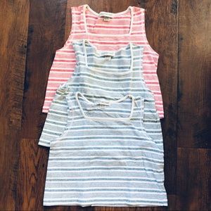 OUTLANDER boxy tank top trio, size M